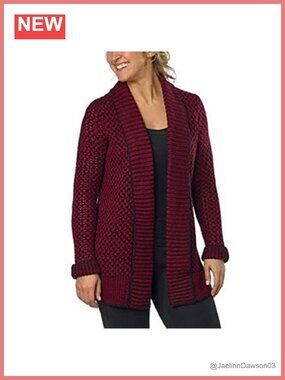 Linen Blend Shawl Collar Cardigan Pull On Loose Knit Winter Sweater